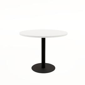 Стол обеденный круглый RADIUS Белый/Черный 900x900x740