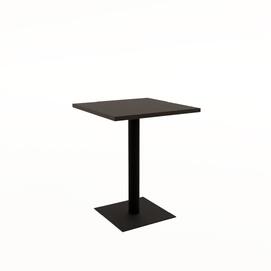 Стол обеденный квадратный SIMPLE Белый/Черный 600x600x740