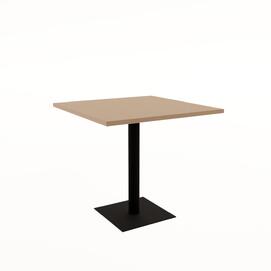 Стол обеденный квадратный SIMPLE NEW mokko/Черный 800x800x740