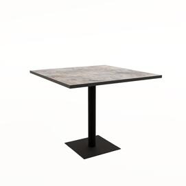 Стол обеденный квадратный SIMPLE Basalt/Черный 900x900x740