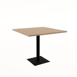 Стол обеденный квадратный SIMPLE NEW mokko/Черный 900x900x740