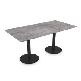 Стол обеденный прямоугольный VAST-120 Basalt/Черный 1200x800x740