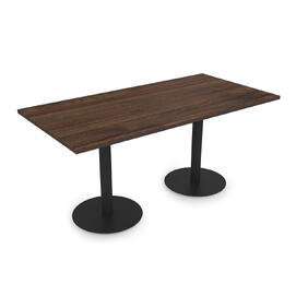Стол обеденный прямоугольный VAST-120 Брауни/Черный 1200x800x740