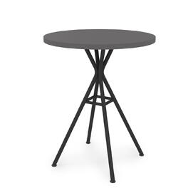 Стол обеденный круглый VERONA NEW graphit/Черный 600x600x740