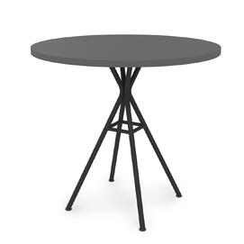 Стол обеденный круглый VERONA NEW graphit/Черный 800x800x740