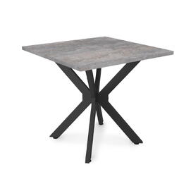 Стол обеденный квадратный BORN Basalt/Черный 800x800x750