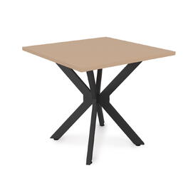 Стол обеденный квадратный BORN NEW mokko/Черный 800x800x750