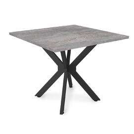 Стол обеденный квадратный BORN Basalt/Черный 900x900x750