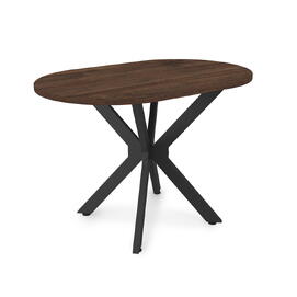 Стол обеденный прямоугольный BORN Брауни/Черный 1100x700x750