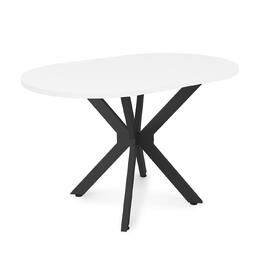Стол обеденный прямоугольный BORN Белый/Черный 1200x750x750
