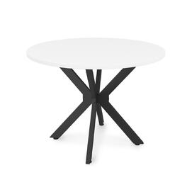 Стол обеденный квадратный BORN Белый/Черный 1000x1000x750