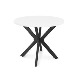 Стол обеденный квадратный BORN Белый/Черный 900x900x750