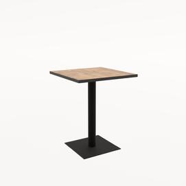 Стол обеденный квадратный SIMPLE NEW graphit/Черный 600x600x740