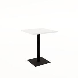 Стол обеденный квадратный SIMPLE Teakwood/Черный 600x600x740