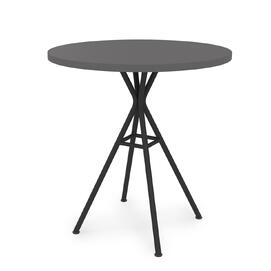 Стол обеденный круглый VERONA NEW graphit/Черный 700x700x740
