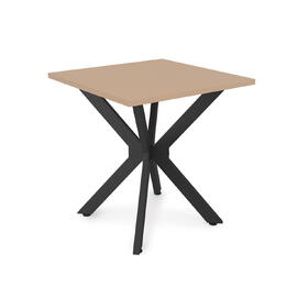 Стол обеденный квадратный BORN NEW mokko/Черный 700x700x750