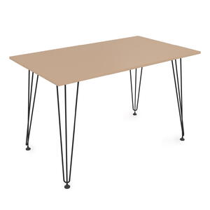 Стол обеденный прямоугольный DELTA NEW mokko/Черный 900x600x731