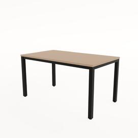 Стол обеденный прямоугольный LANCH NEW mokko/Черный 1400x800x740