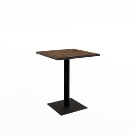 Стол обеденный квадратный SIMPLE NEW mokko/Черный 600x600x740