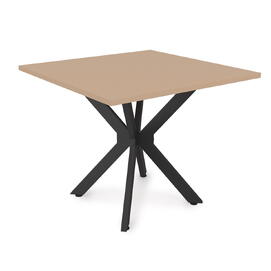Стол обеденный квадратный BORN NEW mokko/Черный 900x900x750