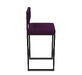 Стул барный Барнс-65 AL 301S Ткань violet/violet/черный 400х400х650/900