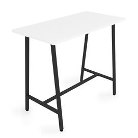 Барный стол Алиас-100-40 Белый/Черный 1200х400х1000