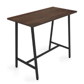 Барный стол Алиас-100-40 Брауни/Черный 1200х400х1000