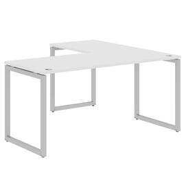 Офисная мебель Xten-Q Стол угловой XQCT 1615 Белый/Алюминий 1600x1500x750