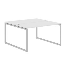 Офисная мебель Xten-Q Стол 2-х местный XQWST 1414 Белый/Алюминий 1400x1406x750