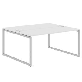 Офисная мебель Xten-Q Стол 2-х местный XQWST 1614 Белый/Алюминий 1600x1400x750