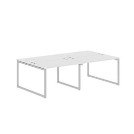 Офисная мебель Xten-Q Стол 4-х местный XQWST 2414 Белый/Алюминий 2400x1406x750