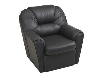Кресло мягкое Бизон Экокожа Oregon 16 (Черная) 950x860x900