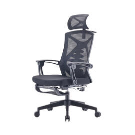 Кресло эргономичное LuxAlto M92B-F Ткань/сетка Черная