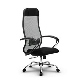 Кресло руководителя МЕТТА Комплект 11 основание 17833 Сетка/Ткань-сетка Темно-серый/Черный 520х200х900