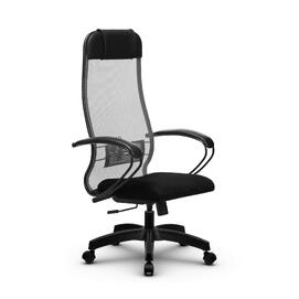 Кресло руководителя МЕТТА Комплект 11 основание 17831 Сетка/Ткань-сетка Светло-серый/Черный 520х200х900