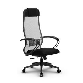 Кресло руководителя МЕТТА Комплект 11 основание 17832 Сетка/Ткань-сетка Светло-серый/Черный 520х200х900