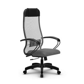 Кресло руководителя МЕТТА Комплект 11 основание 17831 Сетка/Ткань-сетка Светло-серый 520х200х900
