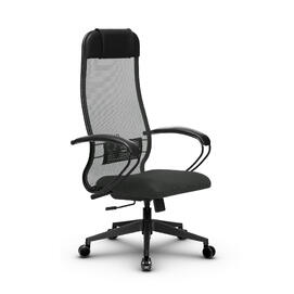 Кресло руководителя МЕТТА Комплект 11 основание 17832 Сетка/Ткань-сетка Темно-серый 520х200х900