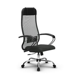 Кресло руководителя МЕТТА Комплект 11 основание 17833 Сетка/Ткань-сетка Темно-серый 520х200х900