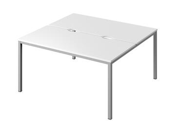 Офисная мебель Public comfort Стол-тандем СL-42 Белый/Серый 1500x1432x740