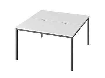 Офисная мебель Public comfort Стол-тандем СL-41 Белый/Антрацит 1350x1432x740