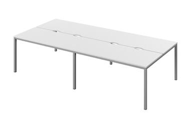 Офисная мебель Public comfort Бенч-система СL-52 Белый/Серый 3000x1432x740