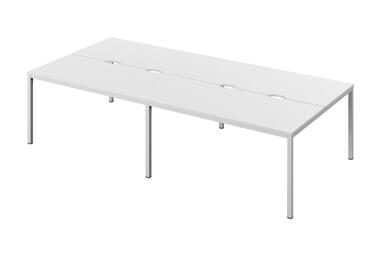 Офисная мебель Public comfort Бенч-система СL-52 Белый/Белый 3000x1432x740