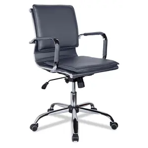 Офисное кресло College CLG-617 LXH-B Black Экокожа черная