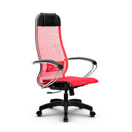 Кресло руководителя МЕТТА Комплект 4 основание 17831 Сетка Т Красный 520х200х900