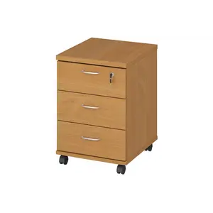 Офисная мебель Эко Тумба выкатная с замком 2500-P Бук Бавария 404x454x573