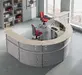 Стойка ресепшн Бонус Дуб Шамони светлый/Серый