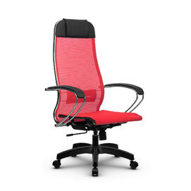 Кресло руководителя МЕТТА Комплект 12 основание 17831 Сетка X2 Красный 520х200х900