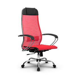 Кресло руководителя МЕТТА Комплект 12 основание 17833 Сетка X2 Красный 520х200х900