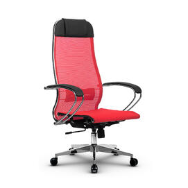 Кресло руководителя МЕТТА Комплект 12 основание 17834 Сетка X2 Красный 520х200х900